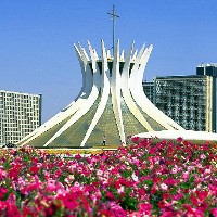 Brasília Cathedral and City © Gateway Brazil 
