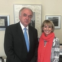 Professor Dr. Pavel Kabat and Marcia McNutt, President of the National Academy of Sciences 