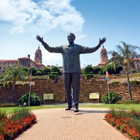 Statue of Nelson Mandela and Union Buildings, Pretoria 