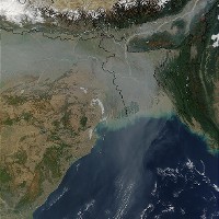 Air pollution over India © NASA