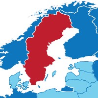 Map of Sweden 