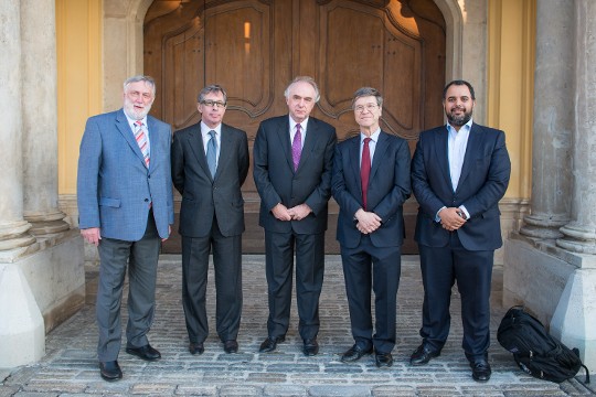 Core members of the Alpbach-Laxenburg Group in March 2014. © IIASA 